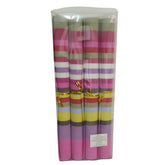 Manteles a rayas rosa con 4 piezas 45 x 30 cm